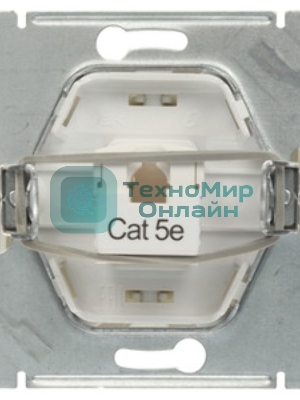 Механизм розетки комп. 1-м СП Glossa RJ45 CAT.5E алюм. SchE GSL000381K