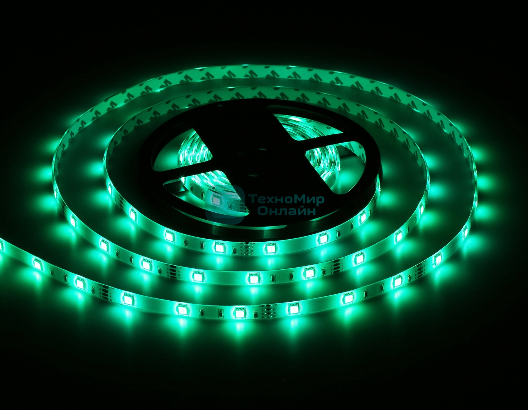 Светодиодная лента Ambrella light GS2301 5050 30Led/ 7.2W m/ 12V IP65 RGB/ 5000*10*2.87mm (4 конт.)