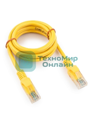 Патч-корд UTP Cablexpert cat.5e, 1м, литой, многожильный, желтый