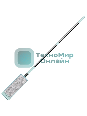 Швабра для пола Рыжий кот WRING SIMPLE с механизмом отжима и насадкой из микрофибры