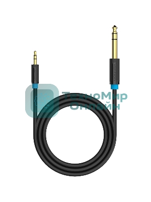 Кабель Vention аудио Jack 6,5 мм M/3,5 M - 5 м