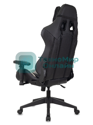 Кресло Бюрократ VIKING 5 AERO WHITE черный/белый, экокожа, 120 кг, механизм качания