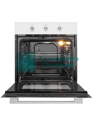 Шкаф духовой газовый с электрическим грилем Maunfeld MOGS703W, встраиваемый