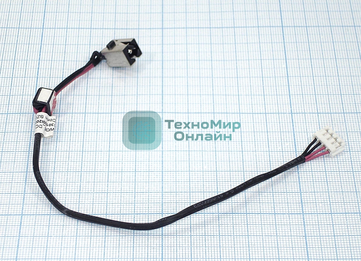 Разъем для ноутбука Toshiba C855 C855D C855D C850 L850 L850D L855 L855D c кабелем