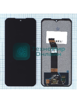 Дисплей для Doogee V30, V30T в сборе с тачскрином черный Orig