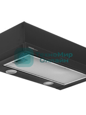 Вытяжка телескопическая HOMSair Flat 60 Glass черный, 60 см, 520 куб. м/ч, 45 дБ
