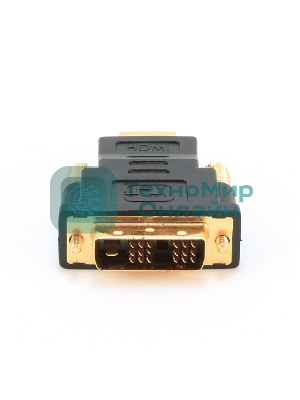 Адаптер (переходник) Gembird HDMI-DVI A-HDMI-DVI-1, 19M/19M, золотые разъемы, пакет