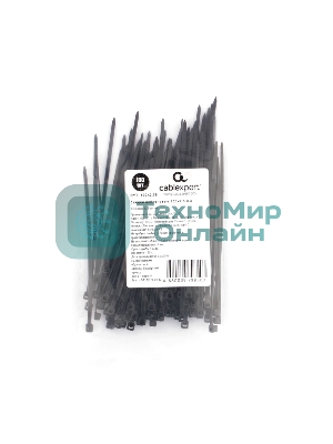 Стяжки NYT-100x2.5B пластиковые 100 мм х 2.5 мм, черные (100 шт.)