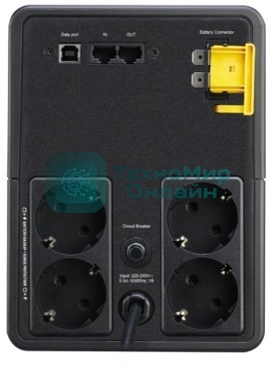 Источник бесперебойного питания APC Back-UPS BX1600MI-GR 900Вт 1600ВА черный