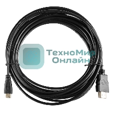 Кабель аудио-видео Buro mini-HDMI (m)/HDMI (m) 5м. черный