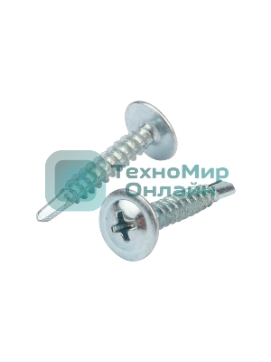 Саморез с прессшайбой Kranz ПШС сверло 4.2х25, короб (200 шт./уп.)