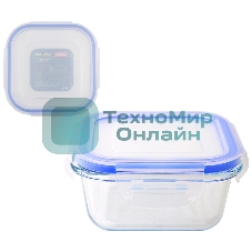 Контейнер из жаропрочного стекла с крышкой из поастика, 0,8 л, CRISTALLINO, tm Mallony