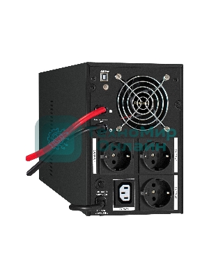 Комплект Источник бесперебойного питания EX295989RUS + батарея 26Aч EX282970RUS 2шт (инвертор, синус, для котла) ExeGate SineTower SZ-2000.LCD.AVR.3SH.1C13.USB 2000VA/1600W, чистый синусоида, LCD дисплей, AVR, 3*Schuko+1*C13, USB, линейно-интерактивный, черный + батарея ExeGate DT 1226 (12В, 26А·ч) 2шт