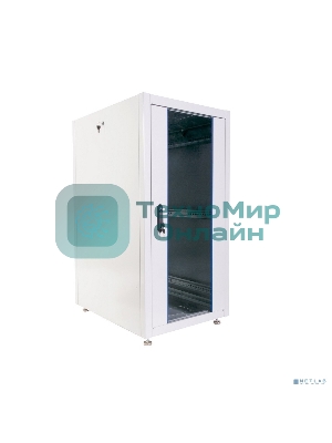 Шкаф телекоммуникационный напольный ЭКОНОМ 24U (600 × 600) дверь стекло, дверь металл
