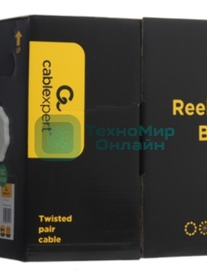 Кабель Cablexpert FPC-5004E-SOL/100, FTP indoor 4x2x0.48, CCA, кат.5е, однож., 100м, box, серый