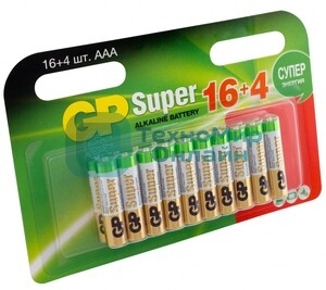 Элемент питания ААА GP GP24AA21-2CRSC5 Super Alkaline G-TECH алкалиновый, 5 шт