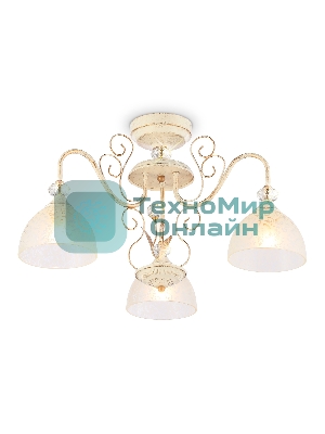Светильник Ambrella light TR3055/3 BG/GD/FR бежевый/золото/белый матовый E27/3 max 40W D600*380
