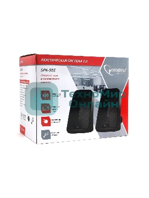 Акустическая система Gembird SPK-505, черный, 10 Вт, рег. громкости, USB-питание