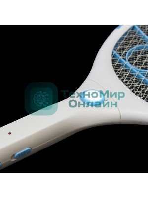 Мухобойка электрическая Rexant 1000В, фонарик+аккумулятор ПРОФИ (0420)