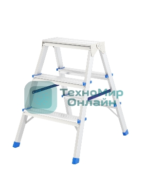 Стремянка Сибртех двусторонняя 3ст алюминиевая