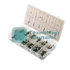 Набор саморезов Сибртех, винтов, гаек, шайб, 347 предметов