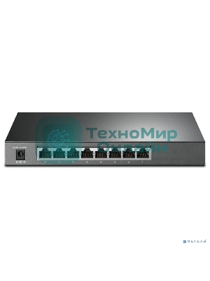 Коммутатор TP-Link JetStream 8-Port Gigabit Smart Switch with 4-Port PoE+, 4× Gigabit PoE+ Ports, 802.3at/af, 62 W PoE Power, Desktop Steel CaseIntegration with Omada SDN Controller, 802.1Q VLAN, STP/RSTP/MSTP, IGMP Snooping, 802.1p/DSCP QoS, ACL, 802.1x, Radius/Tac