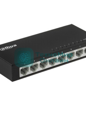 Коммутатор Dahua DH-PFS3008-8ET, 8×100 Мбит/с, неуправляемый
