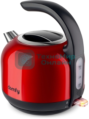 Чайник электрический Domfy DSB-EK304 1.7л. 2200Вт черный (корпус: стекло)
