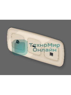 Комплект механизма компьютерной розетки RJ-45 экранированной с автоматической защитной шторкой OMEGA Бежевый матовый QUANT (OP3320, VM185) MO332005