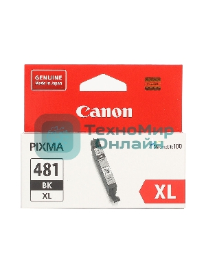 Картридж струйный Canon CLI-481XL BK 2047C001 черный (8.3 мл) для Canon Pixma TS6140/TS8140TS/TS9140/TR7540/TR8540