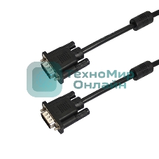 Шнур PROconnect VGA - VGA с ферритами, длина 1,8 метра, черный