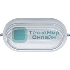 Светильник Navigator ЛОН NBL-O3-60-E27/WH 1х60Вт E27 IP54 (аналог НПБ 1407 бел. овал ресн. 60Вт)