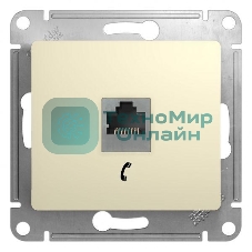 Механизм розетки телеф. 1-м СП Glossa RJ11 беж. SchE GSL000281T