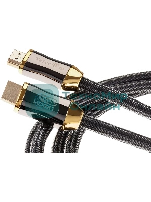 Кабель HDMI 19M/M,ver. 2.1, 8K@60 Hz 3m метал разъемы, нейлоновая оплетка Telecom TCG300-3M
