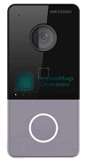 Видеопанель Hikvision DS-KV6113-WPE1(C), черный