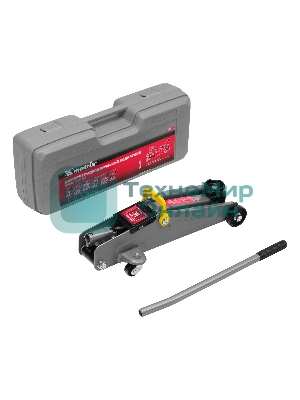Домкрат Matrix гидравлический подкатный 2 т h подъема 135–385мм в пласт. кейсе master