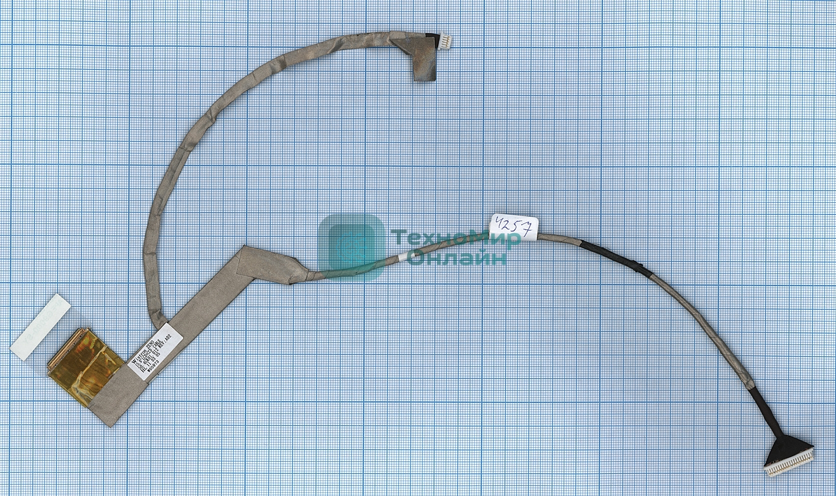 Шлейф матрицы для ноутбука HP ProBook 4520S 4525S (с камерой)