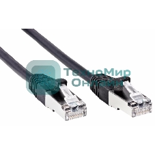 Патч-корд литой AOpen ANP522B-BK-1M FTP cat.5e (7/0.16) черный 1m