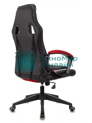 Кресло игровое Бюрократ Zombie Arena черный/красный