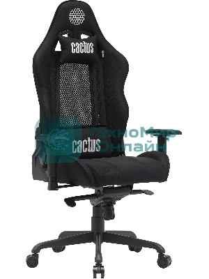 Кресло Cactus CS-CHR-MC04-BBK черный, экокожа