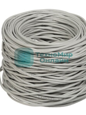 Кабель Cablexpert FPC-5004E-SOL/100, FTP indoor 4x2x0.48, CCA, кат.5е, однож., 100м, box, серый