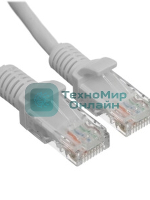 Патч-корд UTP Cablexpert cat.5e, 7.5м, литой, многожильный серый