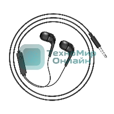 Проводные наушники Hoco M40 черный, внутриканальные, Jack 3.5 мм