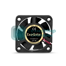Вентилятор для корпуса ExeGate EX04010S2P черный, 40 мм, 5000 об/мин, 24 дБ, 2 pin