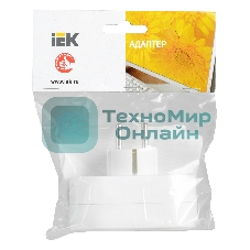 Тройник Т-01/02 -2 круглых места IEK WTP10-16-02