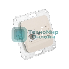 Розетка компьютерная Kranz DEA RJ45 с/у мех. бежевый