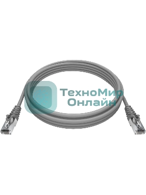 Патч-корд NTSS NTSS-PC-FTP-RJ45-5e-2.0-LSZH-GY NTSS-PC-FTP-RJ45-5E-2.0-LSZH FTP RJ-45 вил.-вилка RJ-45 кат.5E 2м серый LSZH (уп.:1шт) 26AWG