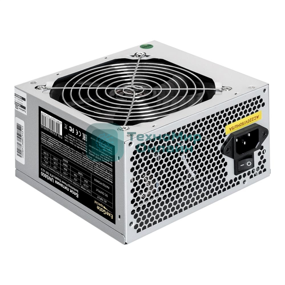 Блок питания EXEGATE EX292165RUS-PC ATX 800W 24PIN FAN 5SATA