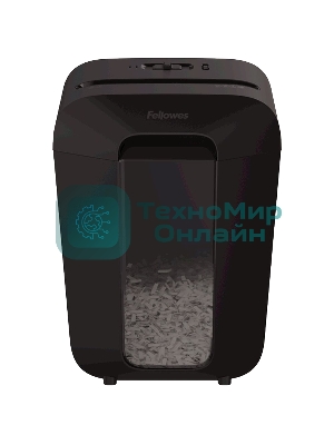 Шредер Fellowes PowerShred LX70 черный (секр.P-4)/перекрестный/11лист./18лтр./скрепки/скобы/пл.карты