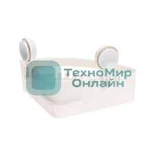 Полка для ванной комнаты HALSA HLS-F-104W на вакуумной присоске, угловая